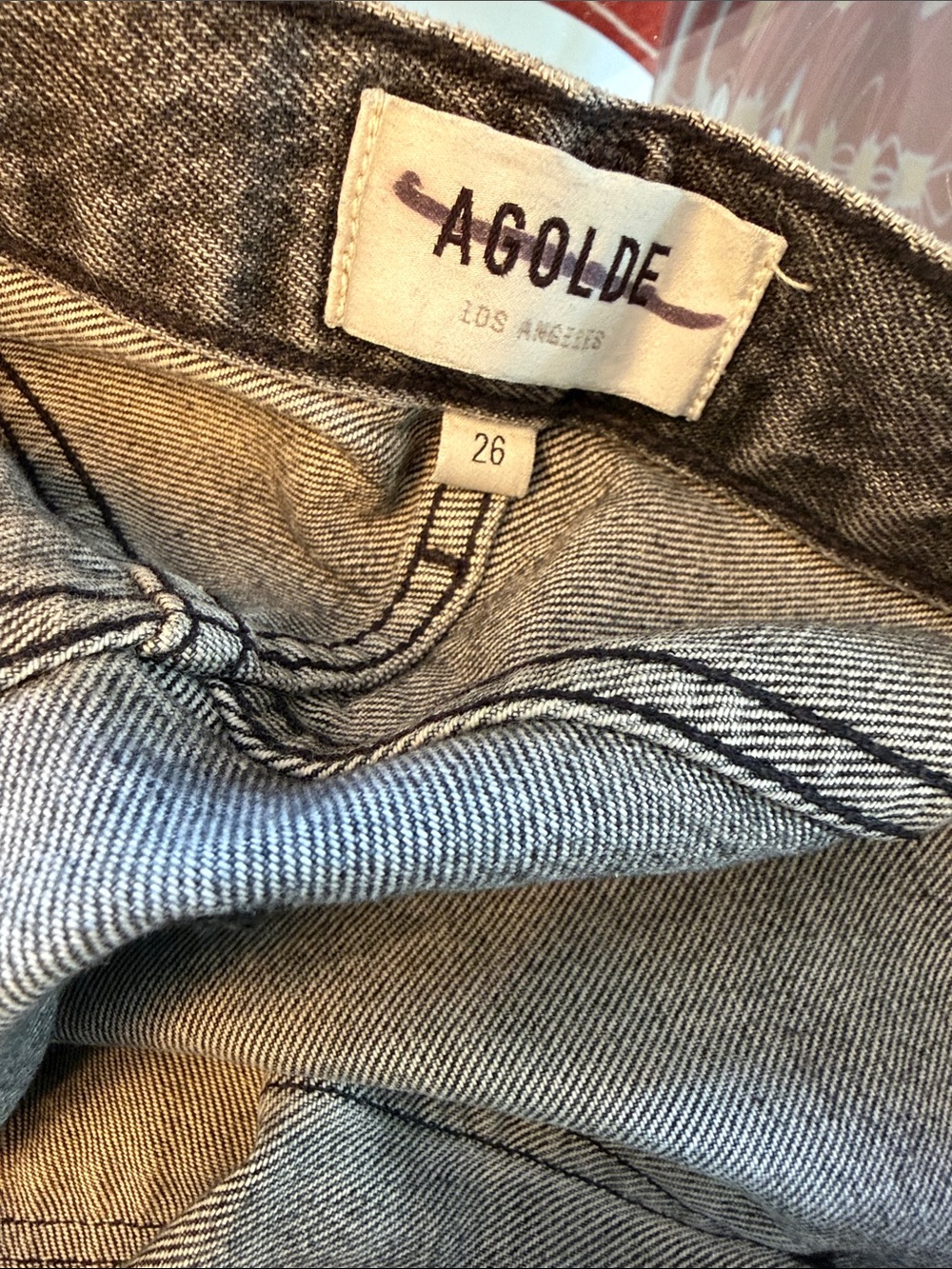 AGOLDE 90s jean gray black 26 - Picture 8 of 8